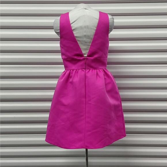 Kate Spade Womens Carnation Dress Size 4 Fuchsia Pink Cocktail Party Romantic - Picture 3 of 11